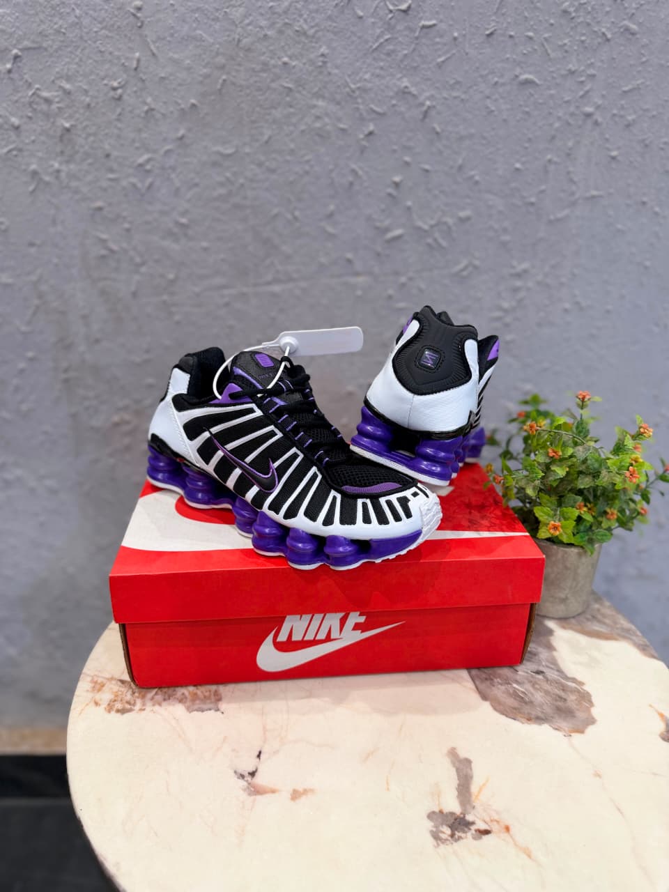 NIKE SHOX TL PURPLE WHITE
