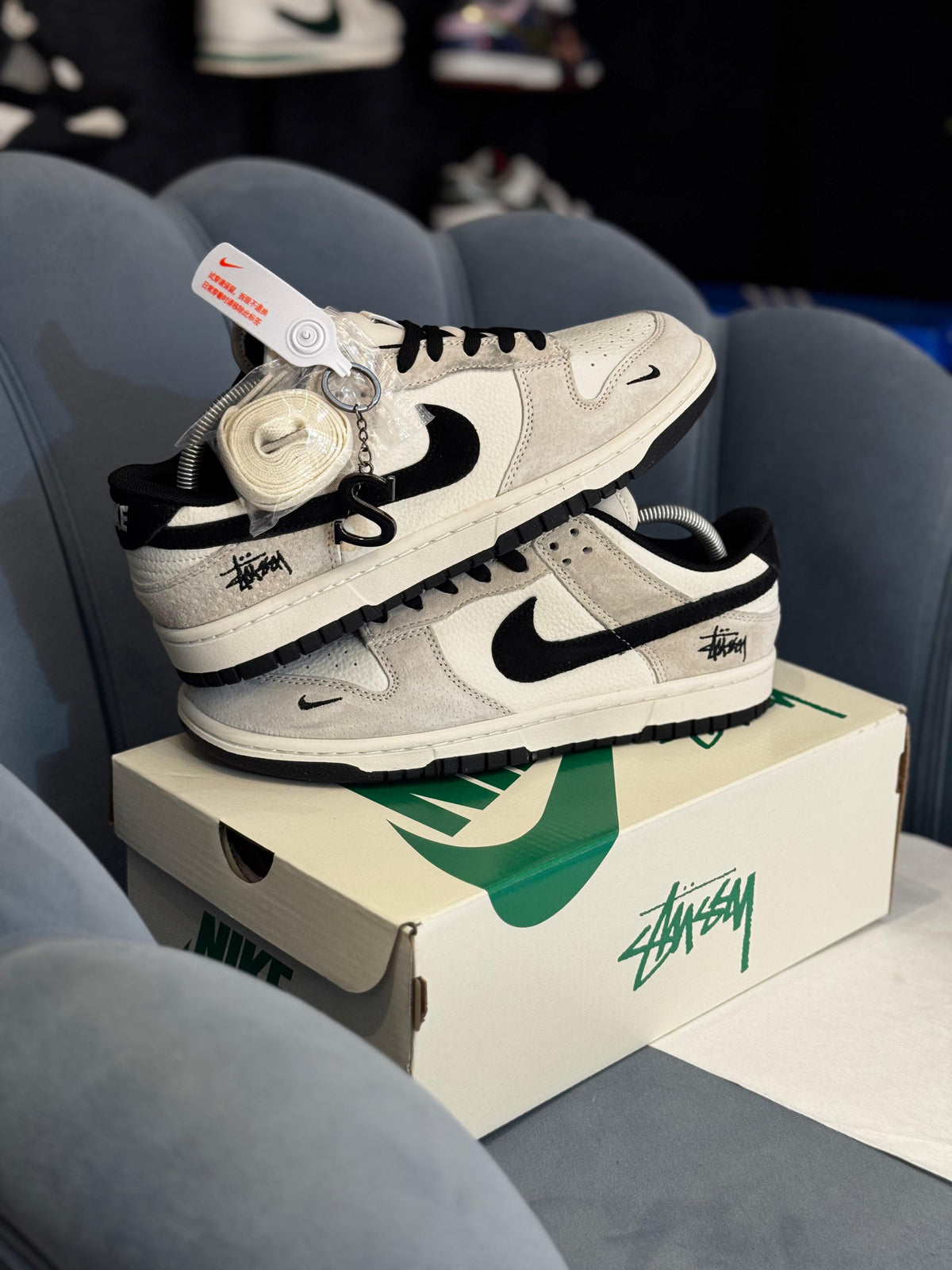 NIKE SB DUNK STUSSY BLACK S