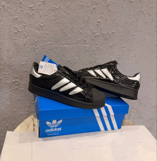 ADIDAS ORIGINALS SUPERSTAR PREDATOR BLACK SILVER