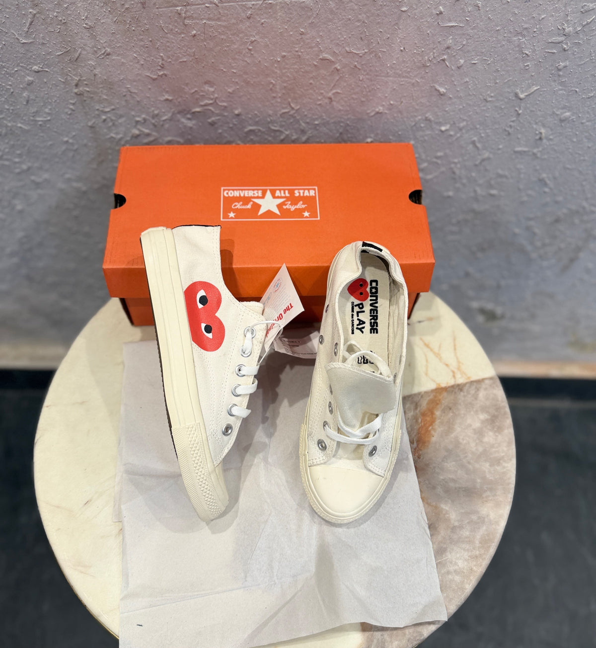 CONVERSE CHUCK  PLAYCOMME LOW WHITE