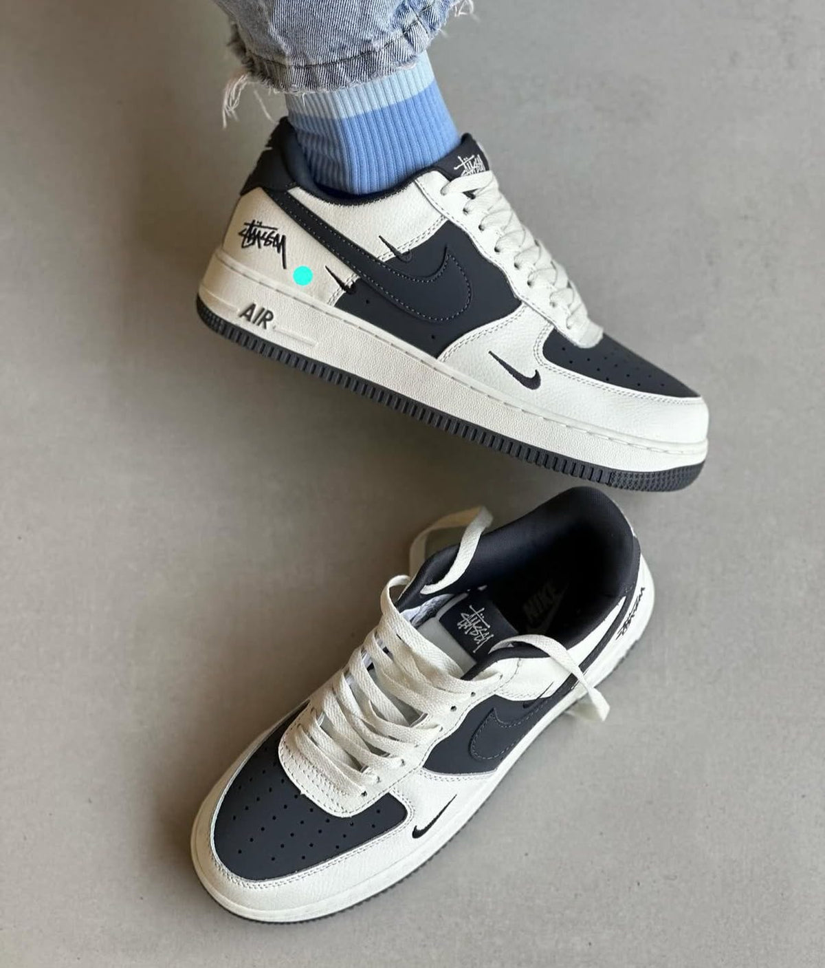 NIKE AIRFORCE CUSTOM X STUSSY