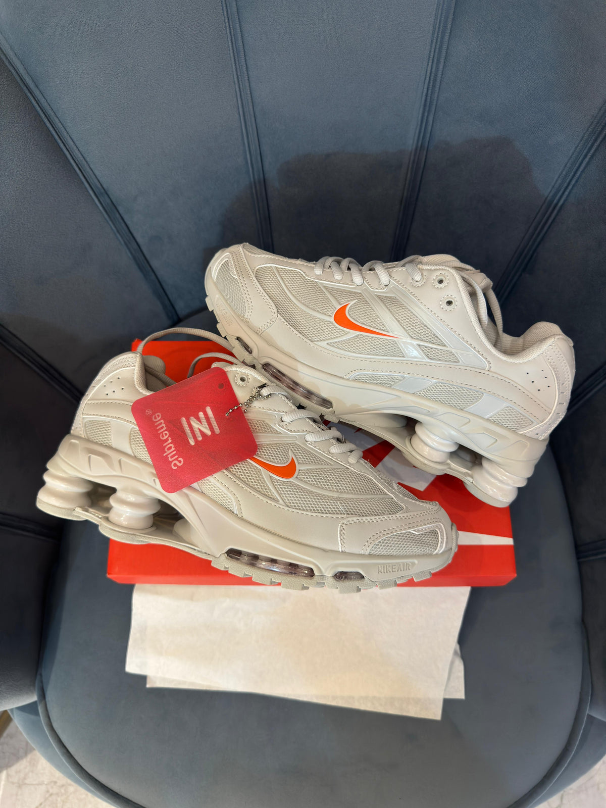NIKE SHOX TL RED SILVER