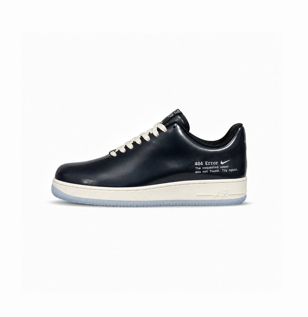 NIKE AIRFORCE ONE SWOOSH ERROR  BLACK