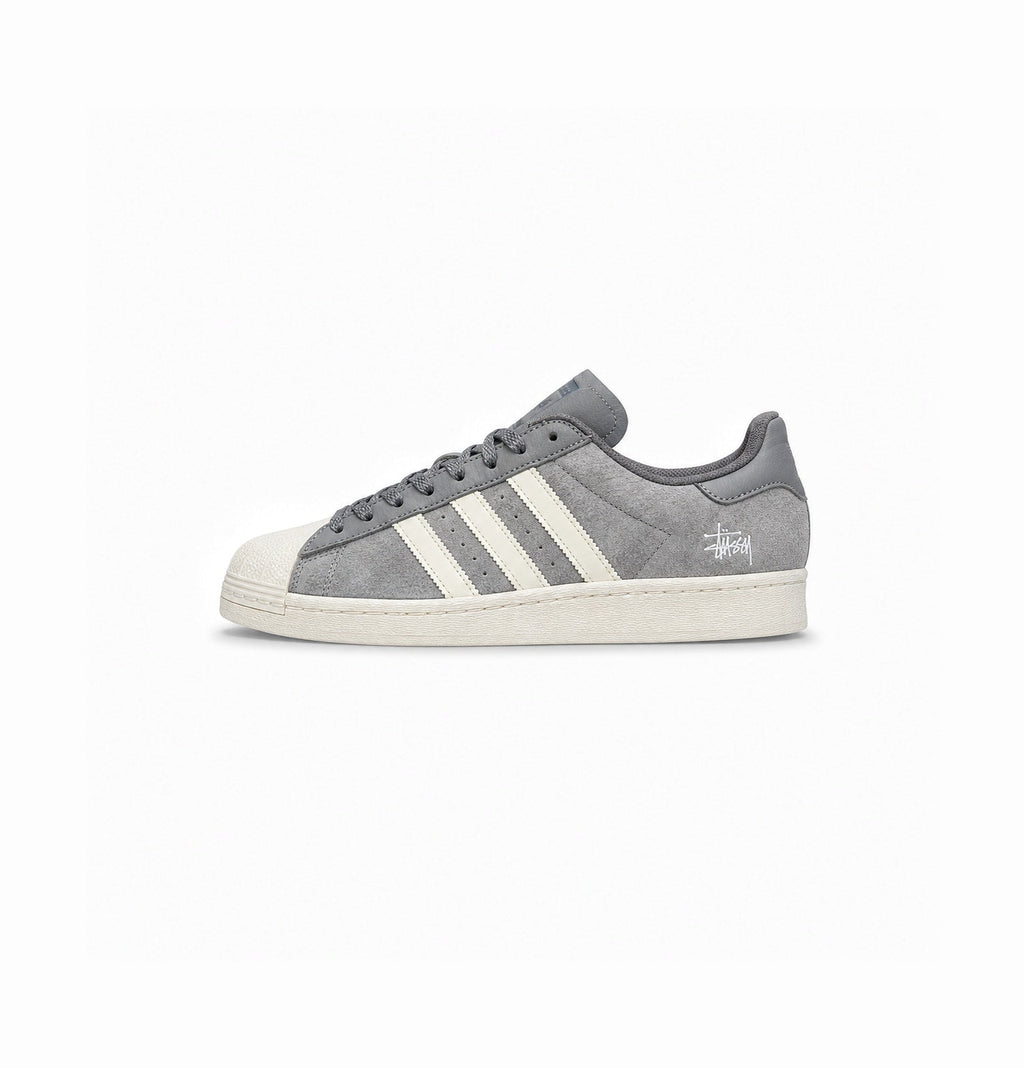 ADIDAS ORIGINALS SUPERSTAR STUSSY GREY