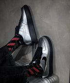 NIKE AIRFORCE FOAMPOSITE PRO METALLIC BLUE METALLIC BLACK