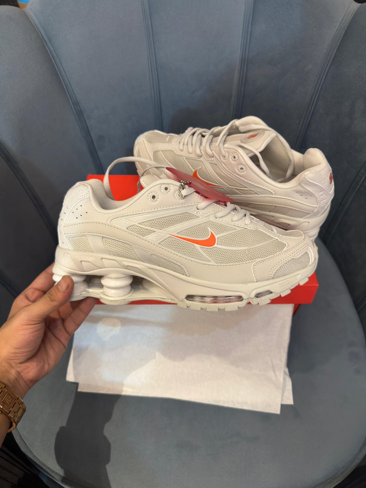 NIKE SHOX TL RED SILVER