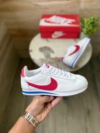 NIKE CORTEZ  VARSITY RED & WHITE AND BLUE