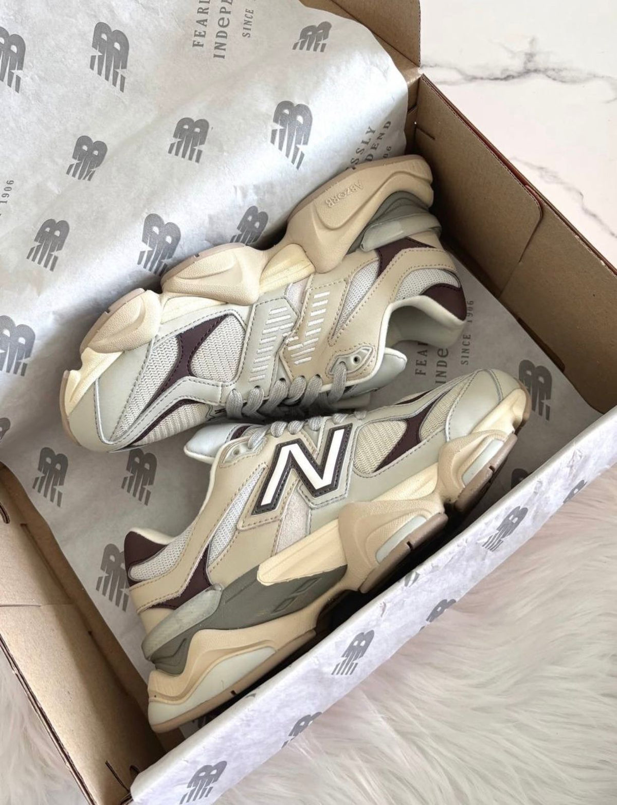 NEW BALANCE 9060 GREY MATTER TIMBERWOLF