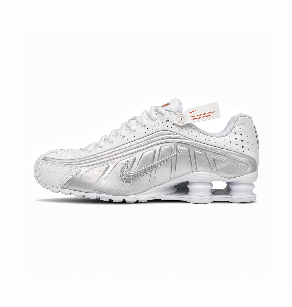 NIKE SHOX SILVER WHITE SILVER