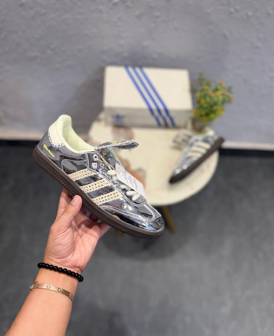 ADIDAS SAMBA X WALES BONER SILVER