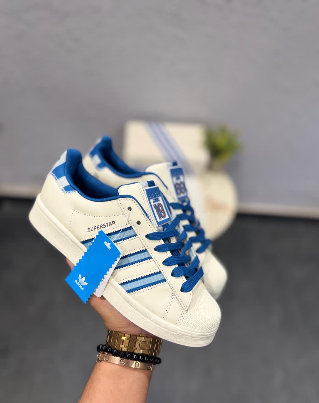 ADIDAS ORIGINALS SUPERSTAR 19 69WHITE SKY BLUE