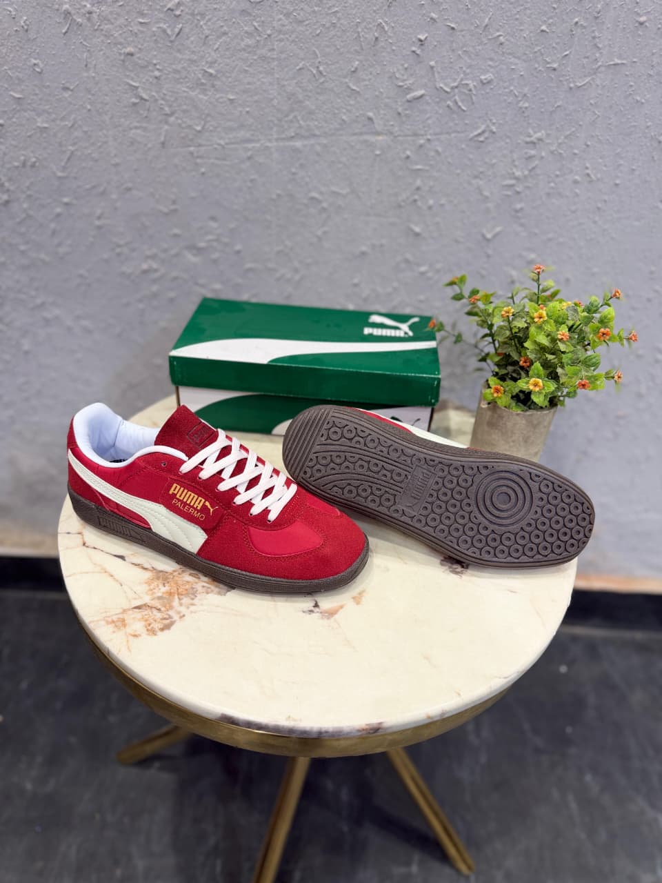 PUMA PALERMO SUEDE  RED