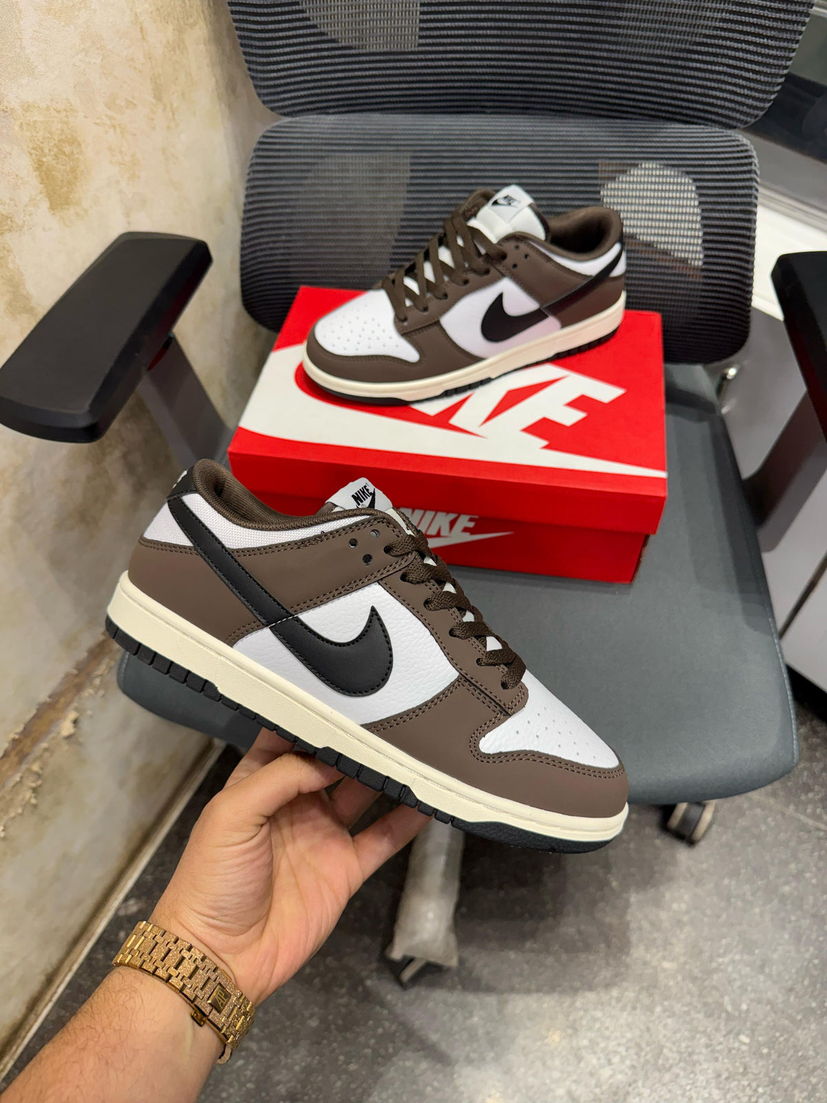NIKE SB DUNK BROWN BLACK TICK