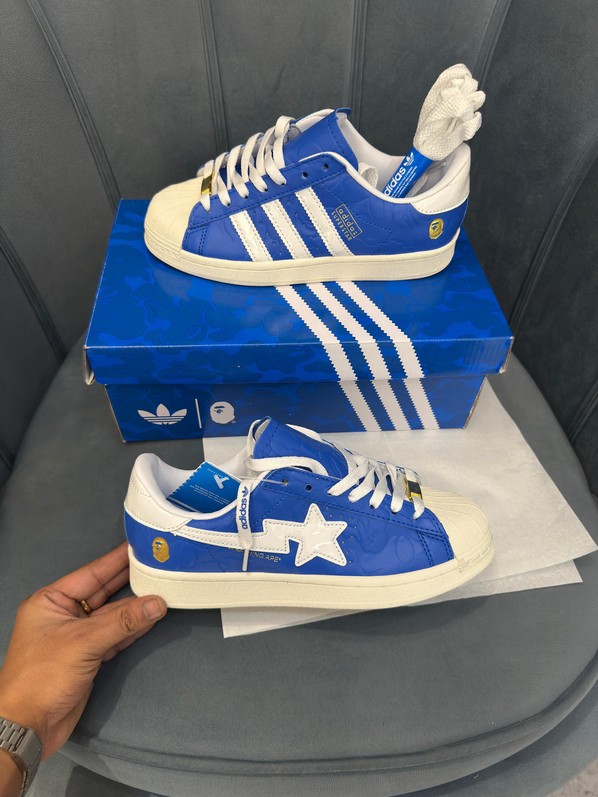 ADIDAS ORIGINALS SUPERSTAR  BAPE SKY BLUE