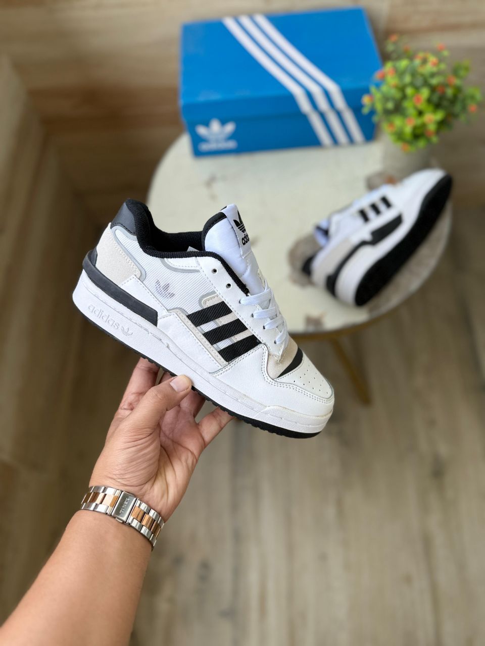 ADIDAS FORUM EXHIBIT BLACK/WHITE