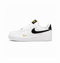 NIKE AIRFORCE ONE WHITE BLACK GOLD