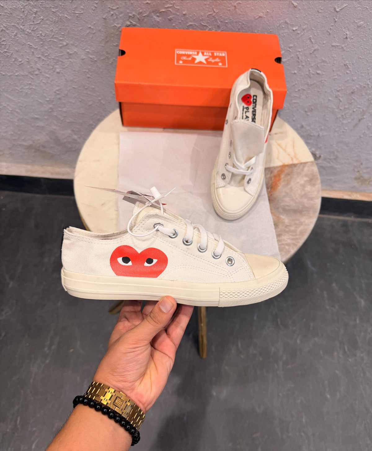 CONVERSE CHUCK  PLAYCOMME LOW WHITE