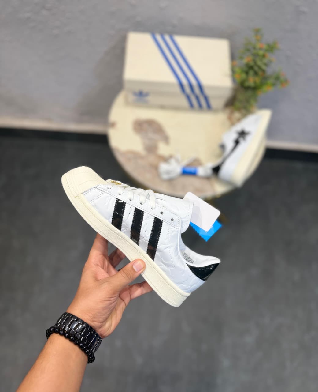 ADIDAS ORIGINALS SUPERSTAR BAPE WHITE BLACK