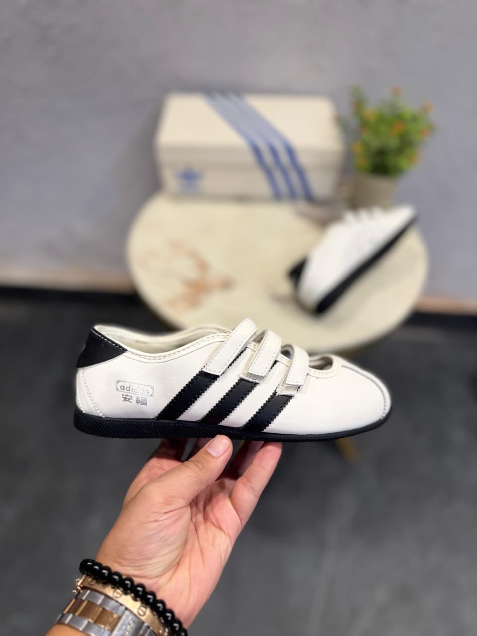 ADIDAS ORIGINAL ANFU MARRY JANE WHITE COLOUR