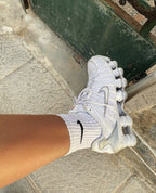 NIKE SHOX TL WHITE / METALLIC SILVER