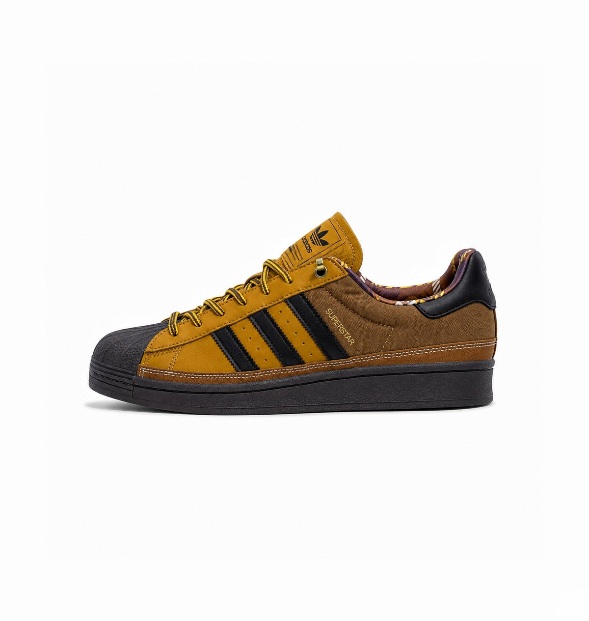 ADIDAS ORIGINALS SUPERSTAR 2ND GENERATION TAN BLACK SOLE