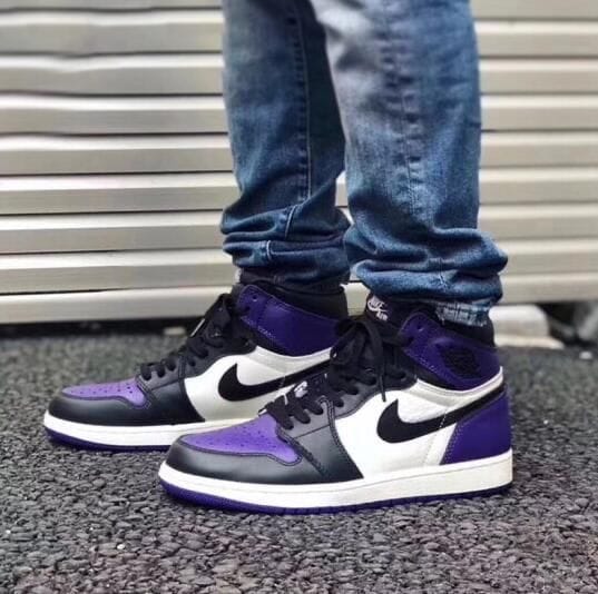 AIR JORDAN RETRO 1 MID PURPLE COURT