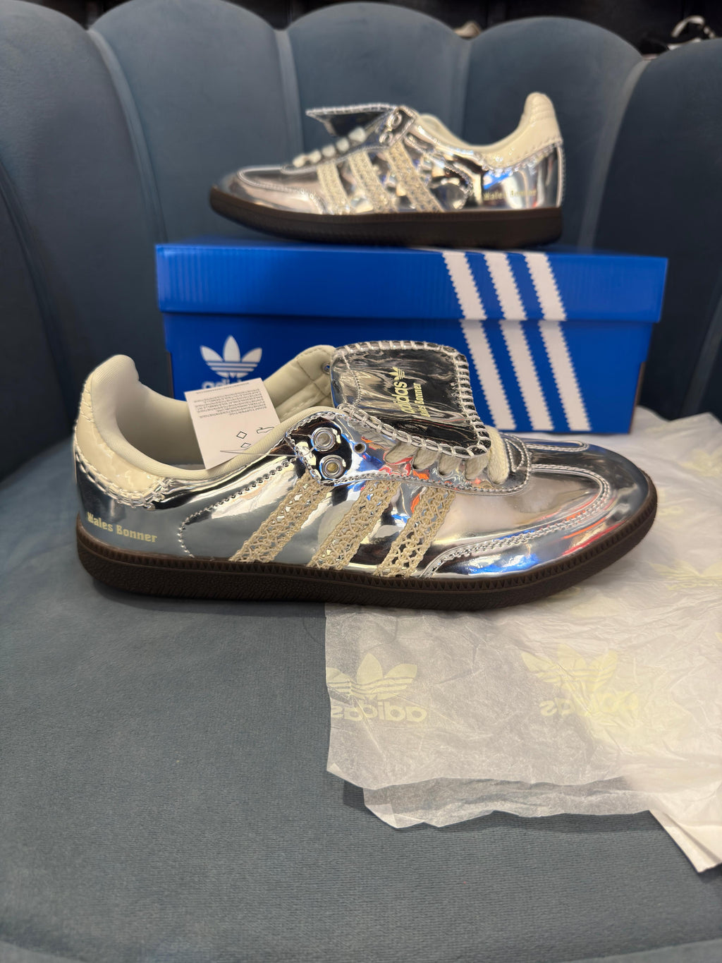 ADIDAS SAMBA X WALES BONNER SILVER
