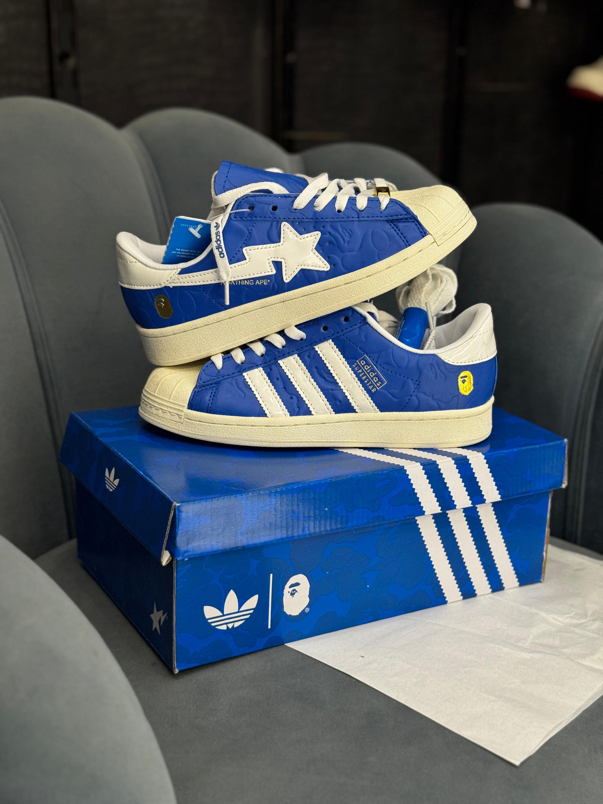 ADIDAS ORIGINALS SUPERSTAR  BAPE SKY BLUE
