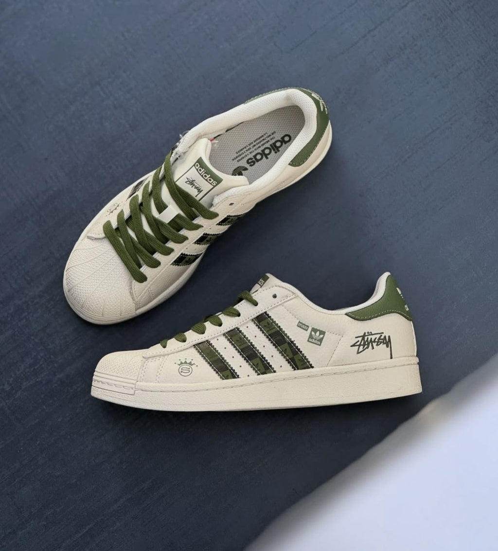 ADIDAS ORIGINALS SUPERSTAR STUSSY CAMO