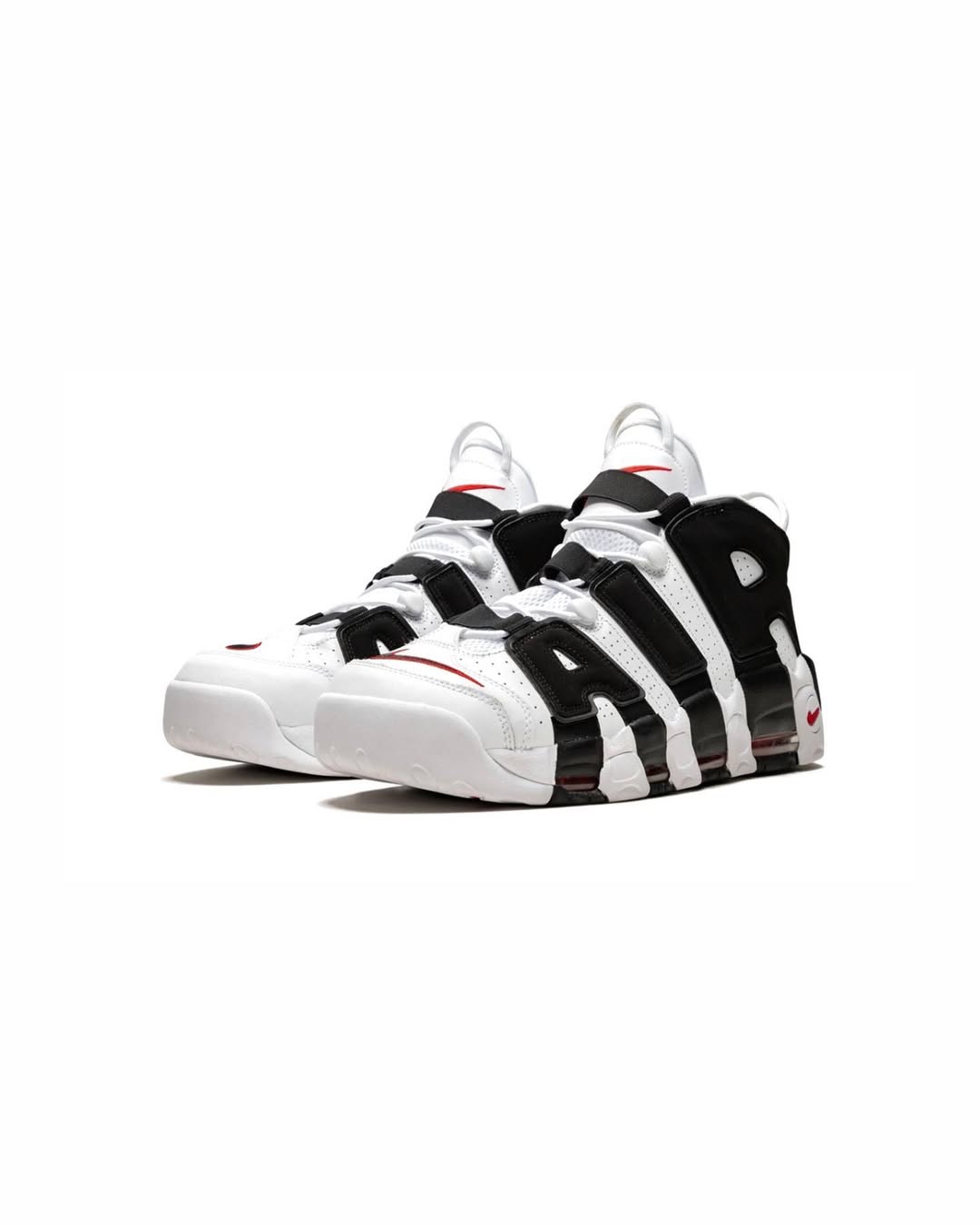 NIKE AIR MORE UPTEMPO BLACK AND WHITE