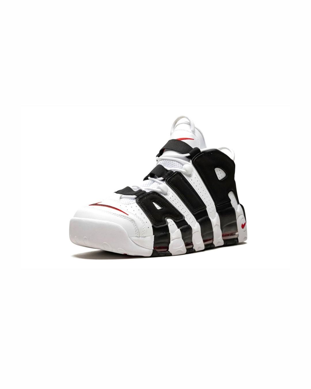 NIKE AIR MORE UPTEMPO BLACK AND WHITE