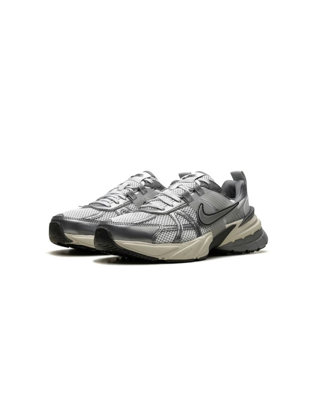 NIKE V2K RUN PLATINUM GREY AND SILVER